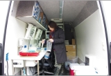 Wnetrze mobilnego laboratorium
