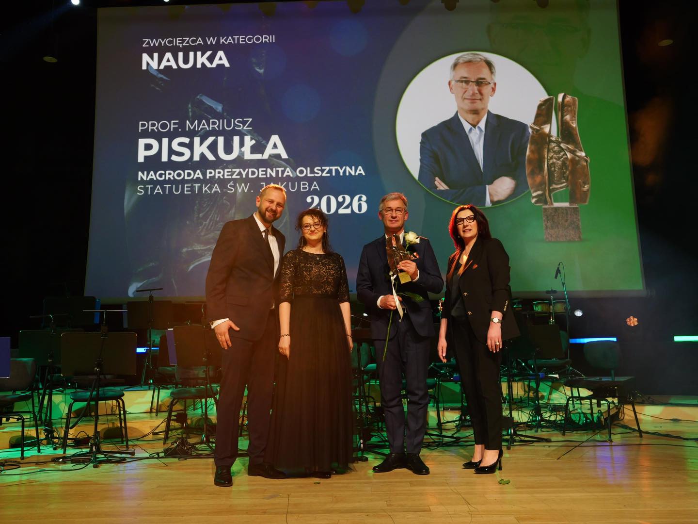 prof. Piskuła - statuetka św. Jakuba