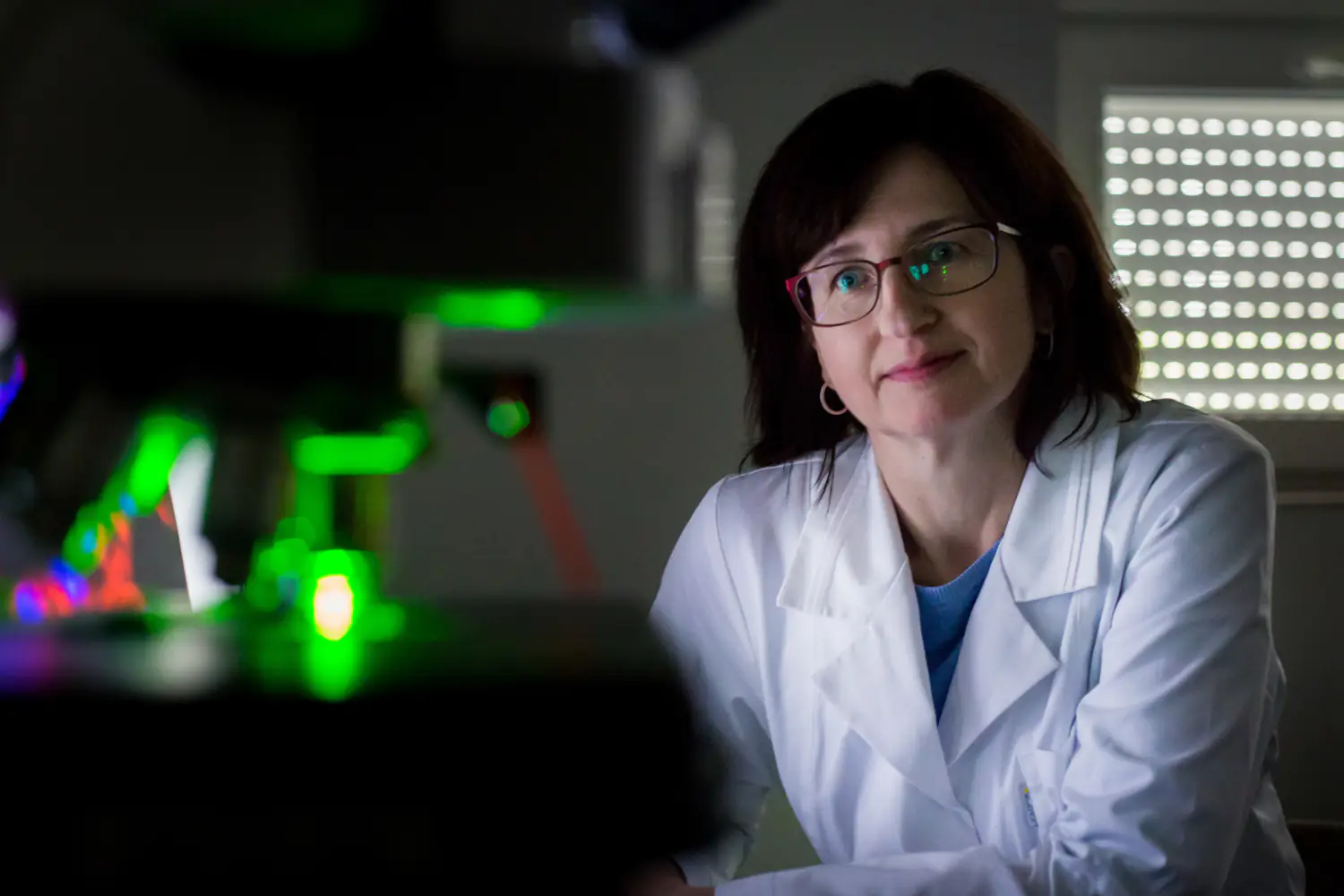 Agnieszka Blitek w laboratorium