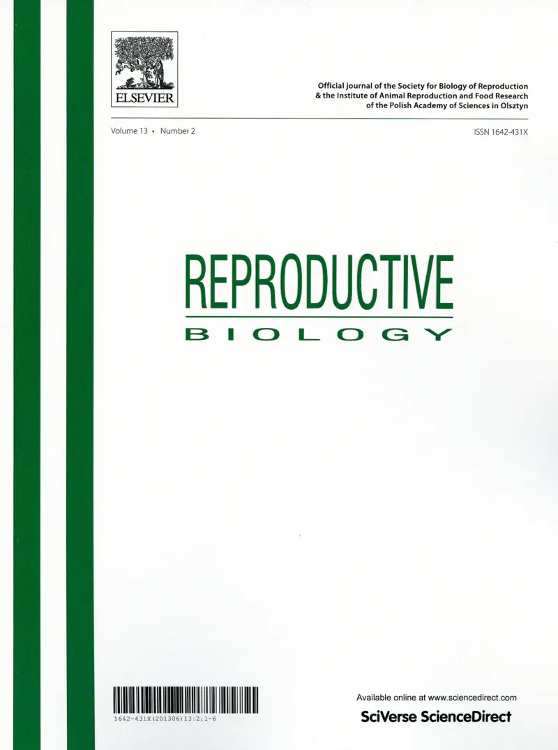 okładka czasopisma Reproductive Biology